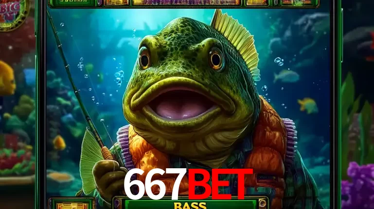 Personagem de peixe pescador do popular jogo de slot com tema de pescaria, uma das emocionantes opções de caça-níqueis para jogar e ganhar no cassino 667bet.